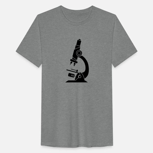 black microscope scientist researcher researching