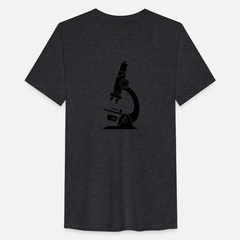 black microscope scientist researcher researching