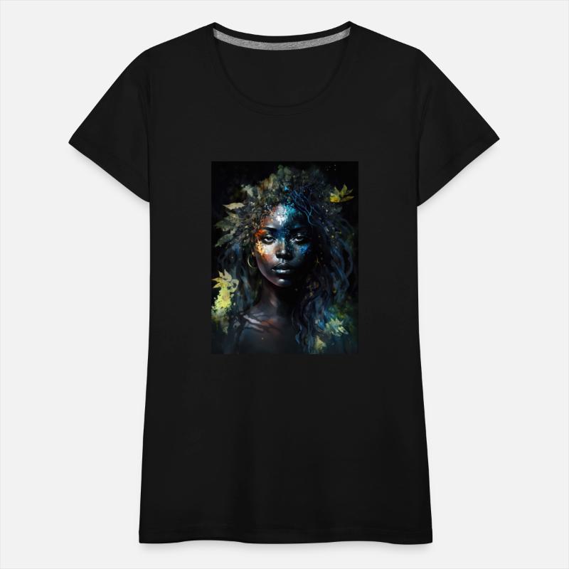 Black Nature Goddess - African American, Woodland