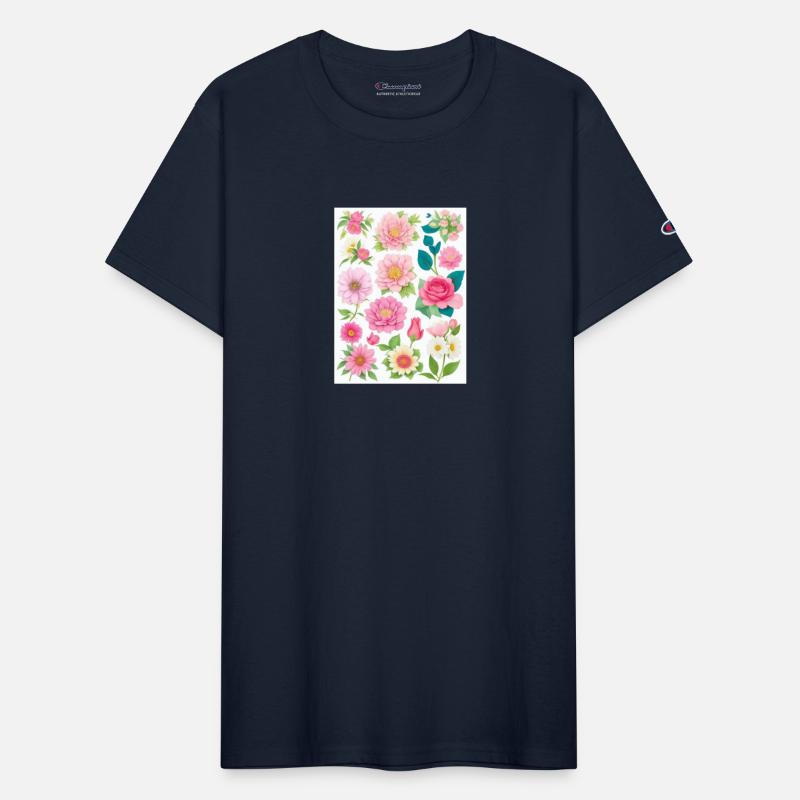 Blooming Crimson and coral Spring Flowers