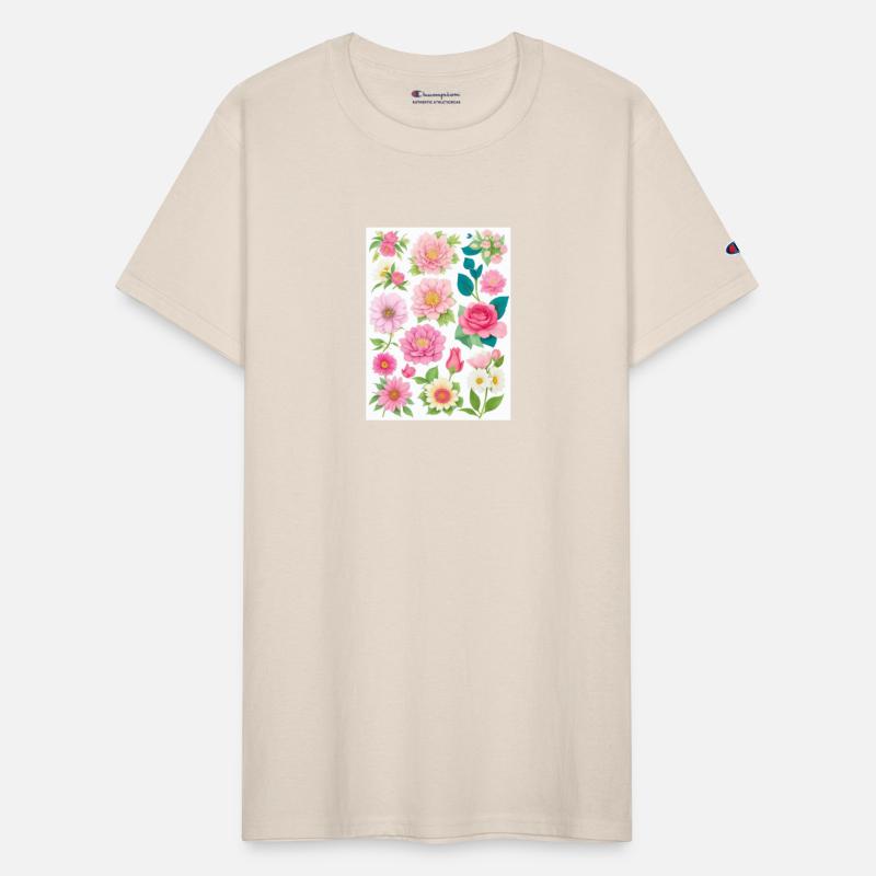 Blooming Crimson and coral Spring Flowers