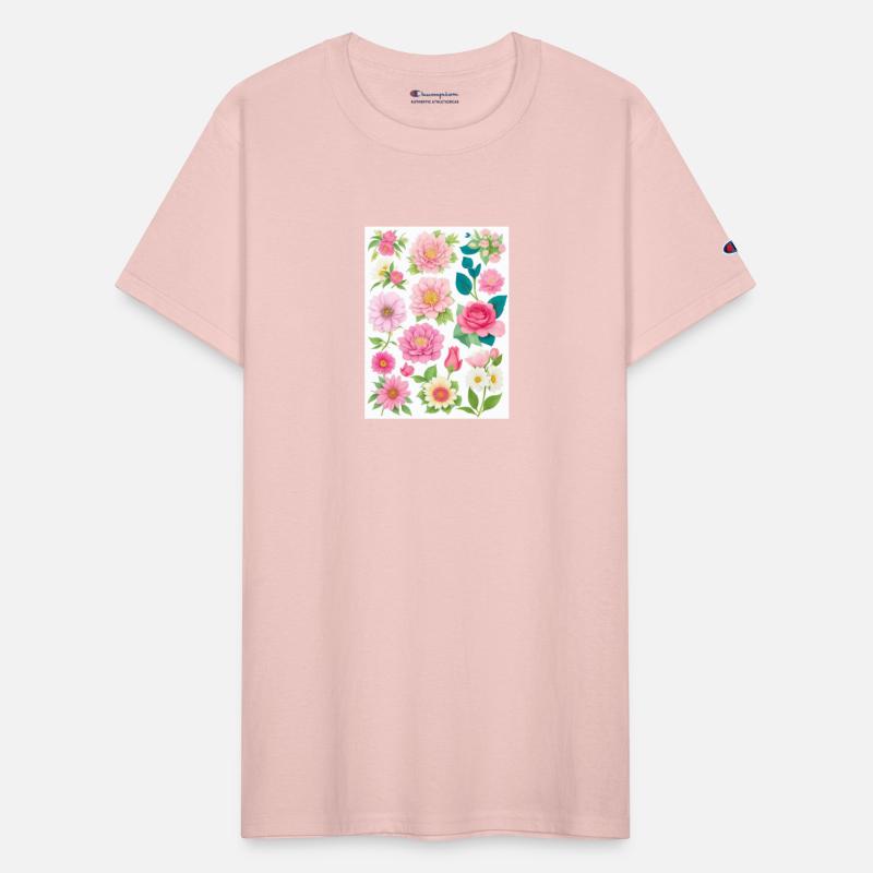 Blooming Crimson and coral Spring Flowers