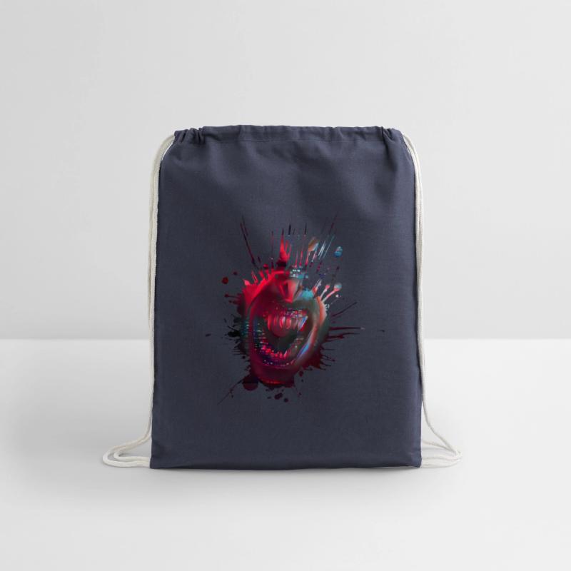 Blot with open mouth of a vampire