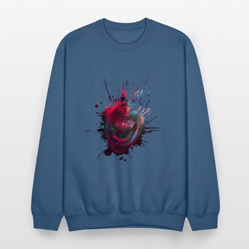 Blot with open mouth of a vampire