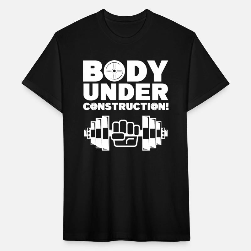 Body Under Construction Gym Workout Funny