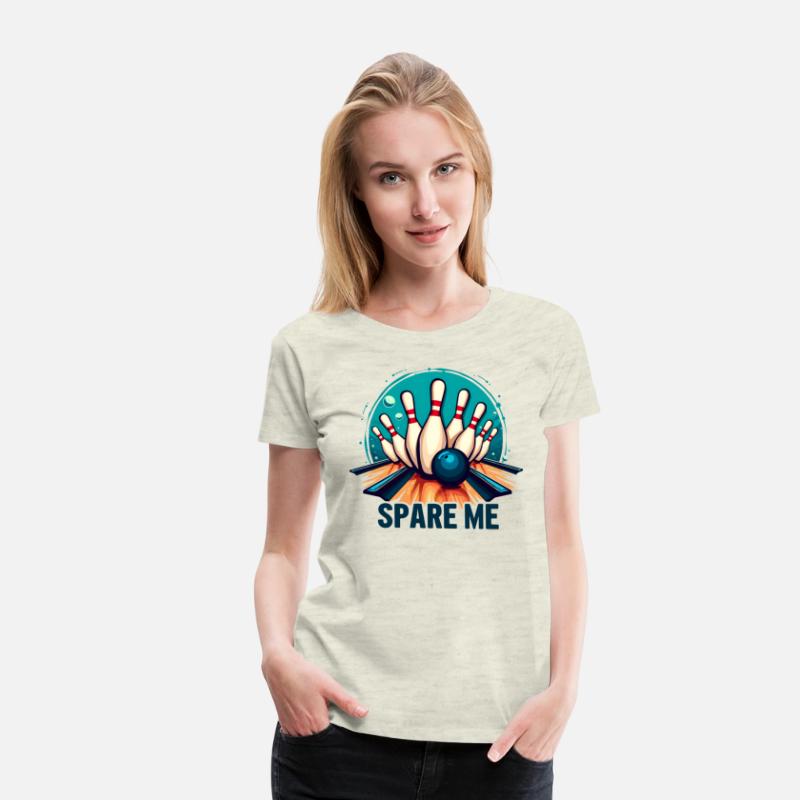 Bowling "Spare Me" Funny Retro Design