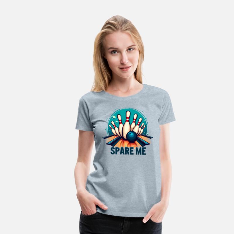 Bowling "Spare Me" Funny Retro Design