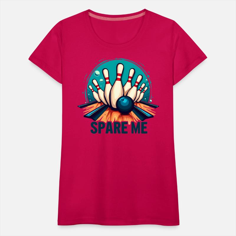Bowling "Spare Me" Funny Retro Design