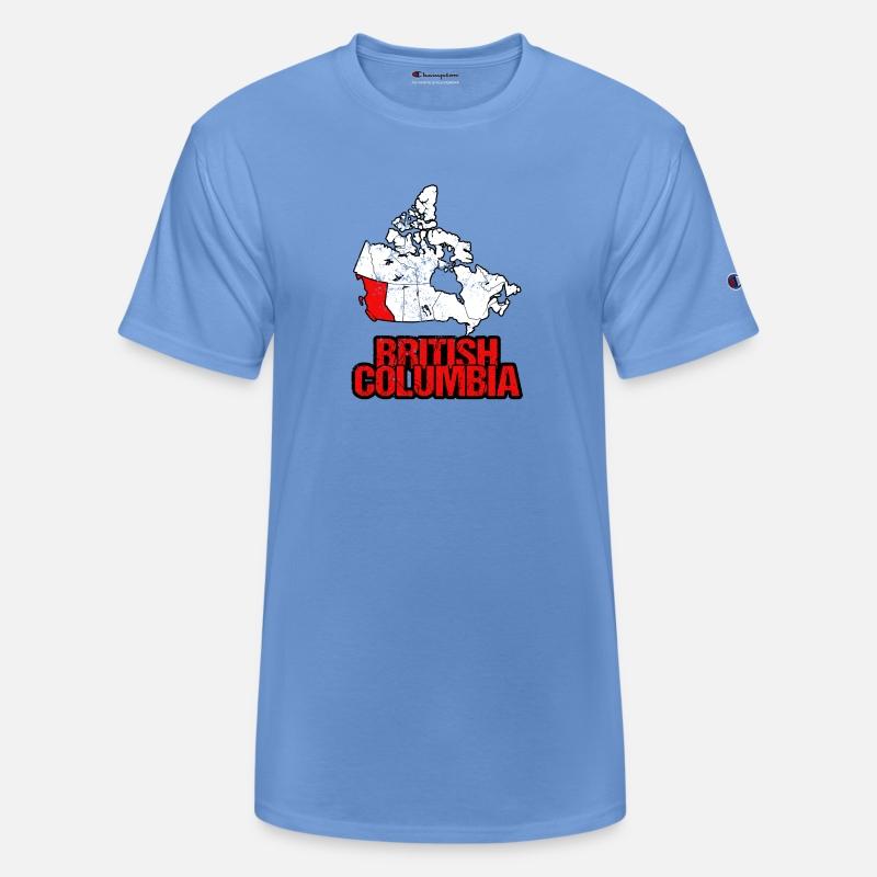 British Columbia Vintage Canada Map