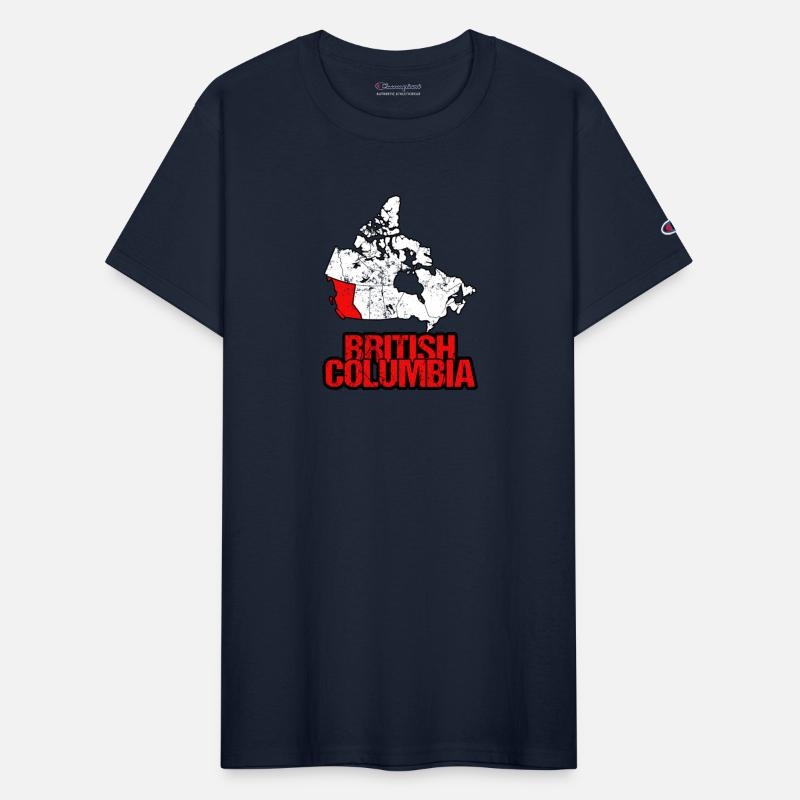 British Columbia Vintage Canada Map