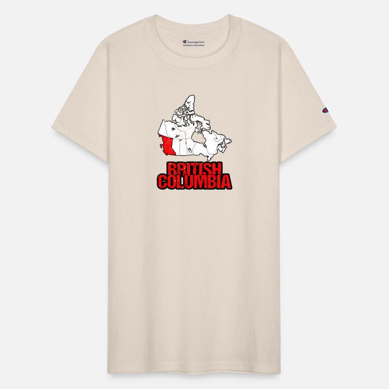 British Columbia Vintage Canada Map