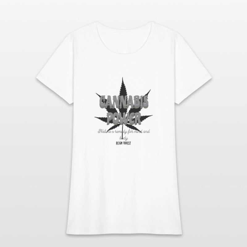 Cannabis Power - Highdea Funny Graphic T Shirt
