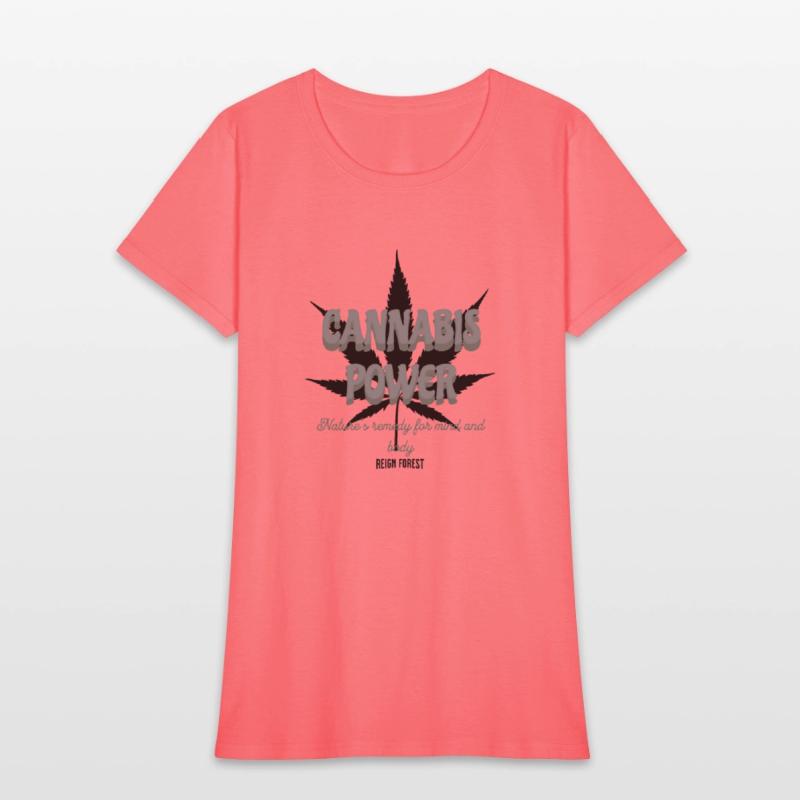 Cannabis Power - Highdea Funny Graphic T Shirt