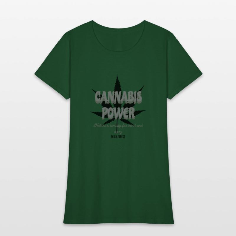 Cannabis Power - Highdea Funny Graphic T Shirt
