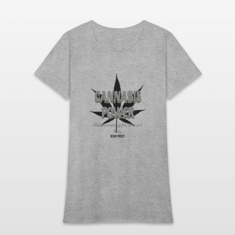 Cannabis Power - Highdea Funny Graphic T Shirt