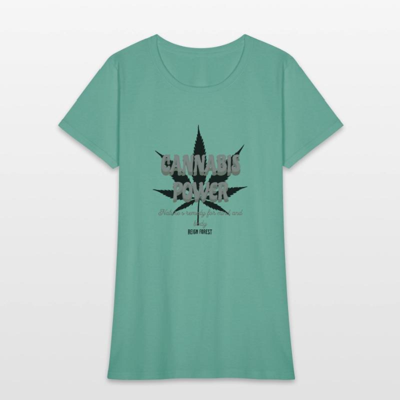 Cannabis Power - Highdea Funny Graphic T Shirt