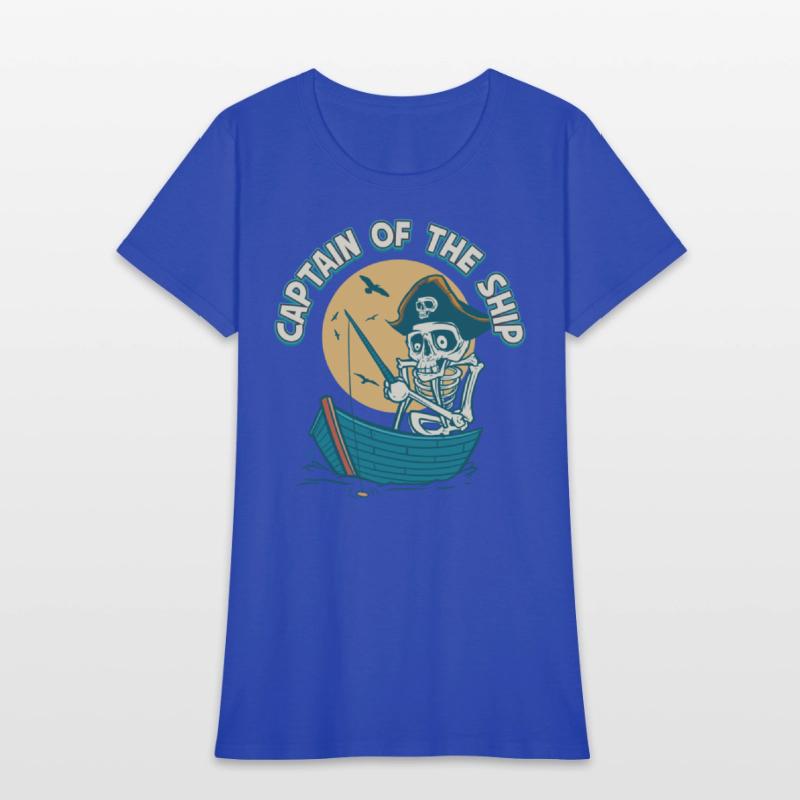 Captain Of The Ship Skeleton Pirate Graphic