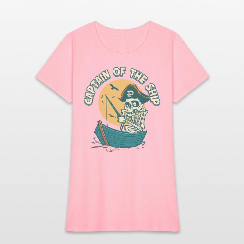 Captain Of The Ship Skeleton Pirate Graphic