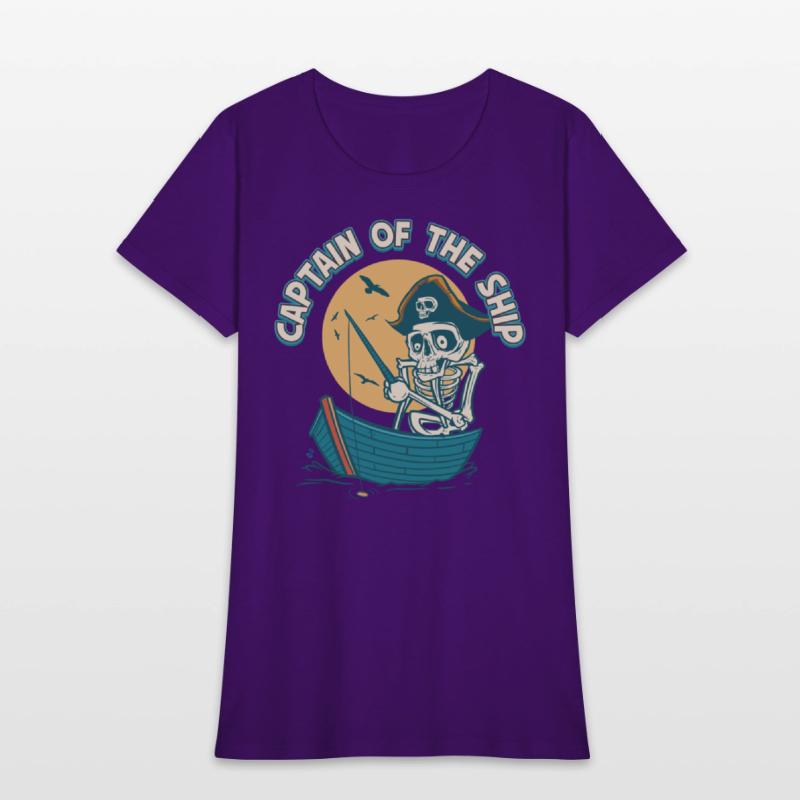 Captain Of The Ship Skeleton Pirate Graphic