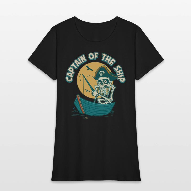 Captain Of The Ship Skeleton Pirate Graphic