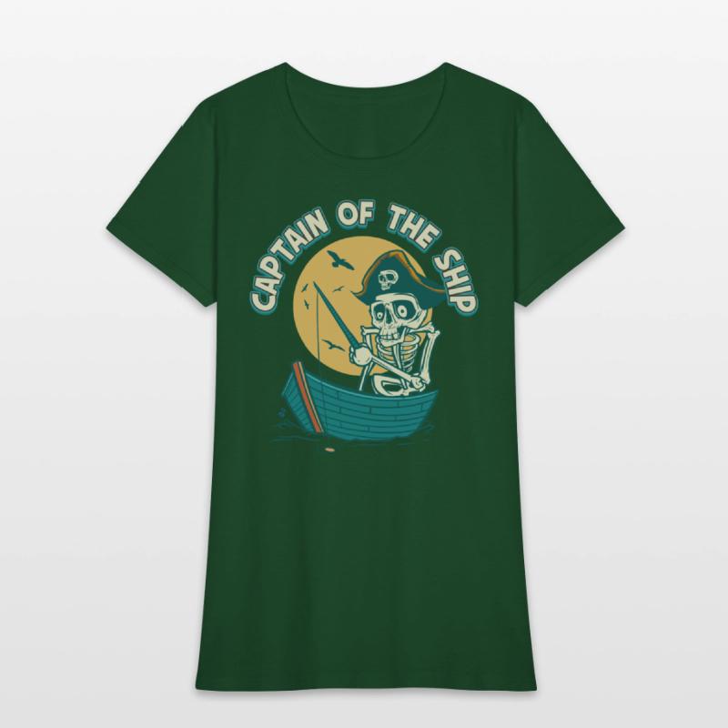 Captain Of The Ship Skeleton Pirate Graphic