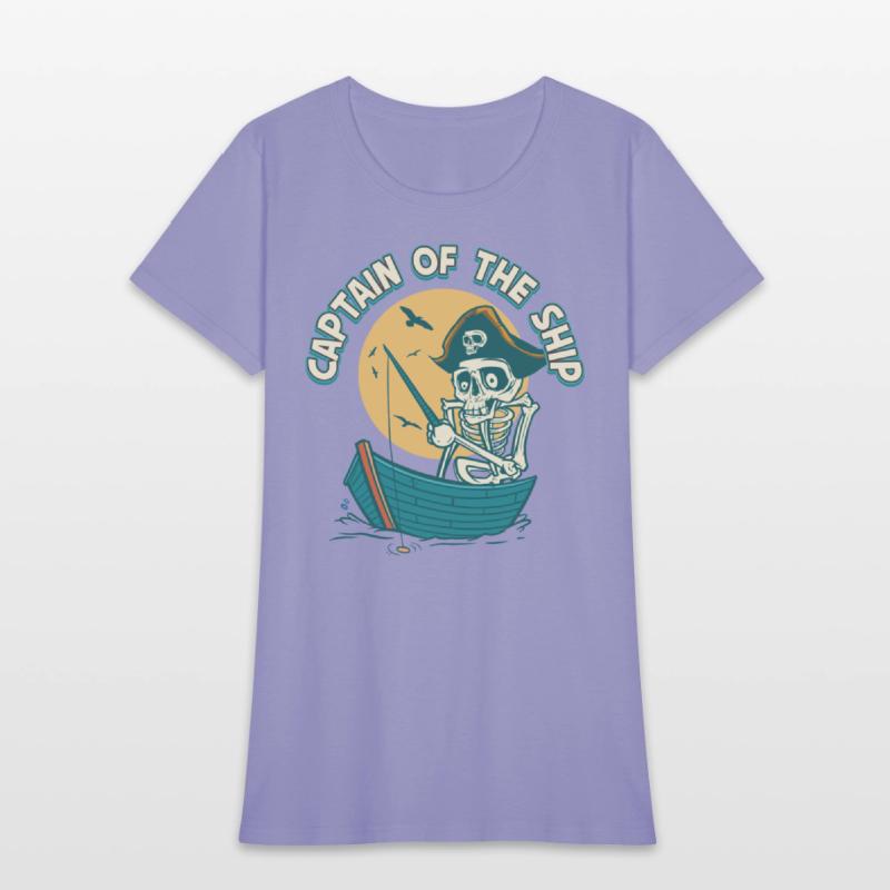 Captain Of The Ship Skeleton Pirate Graphic