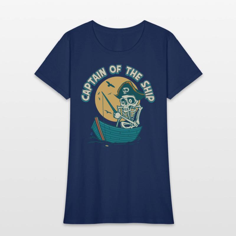 Captain Of The Ship Skeleton Pirate Graphic