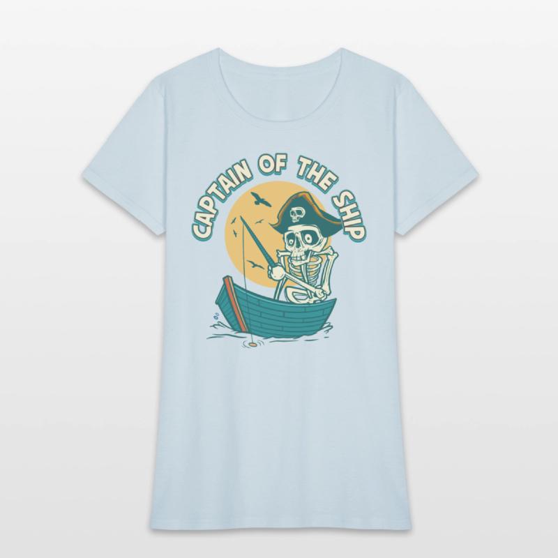 Captain Of The Ship Skeleton Pirate Graphic