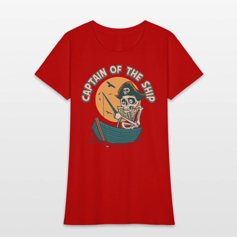 Captain Of The Ship Skeleton Pirate Graphic