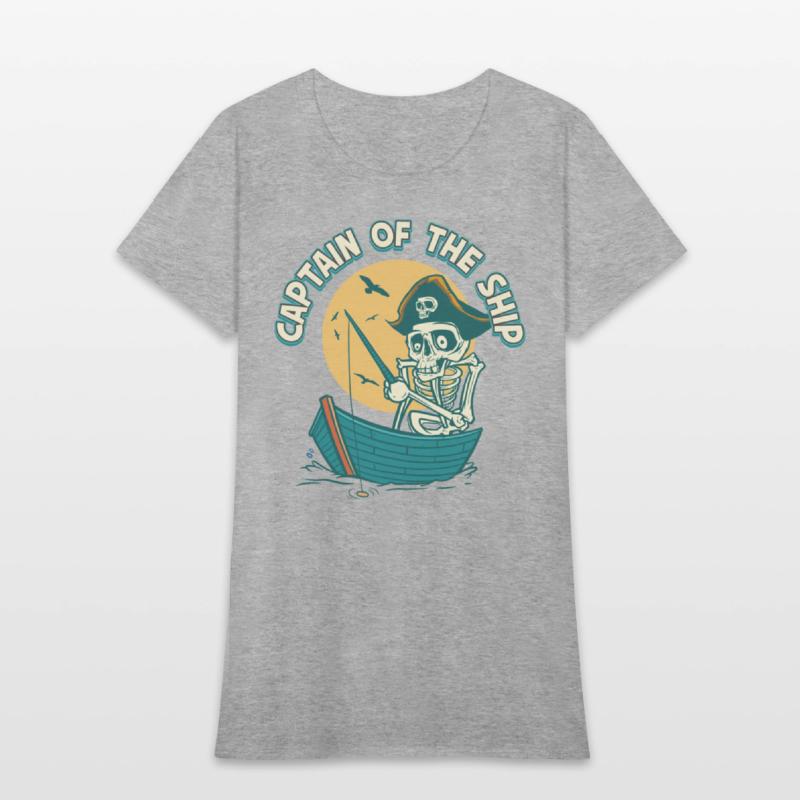 Captain Of The Ship Skeleton Pirate Graphic