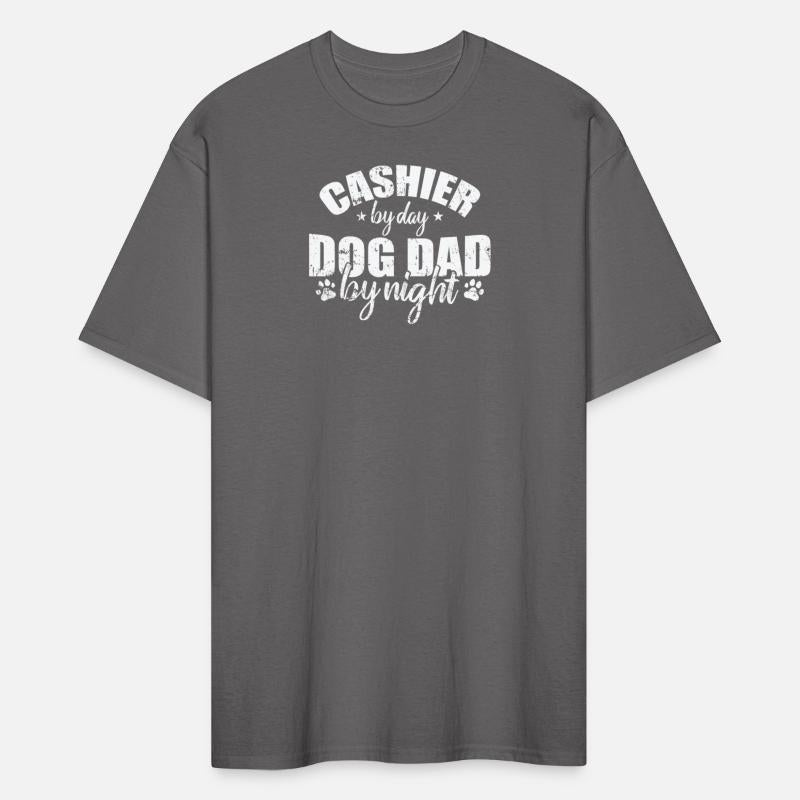 Cashier by Day Dog Dad be Night Salesman