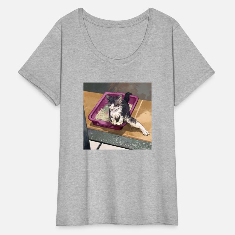 Cat Sandbox Meme Funny Poop Toilet Humor Cute