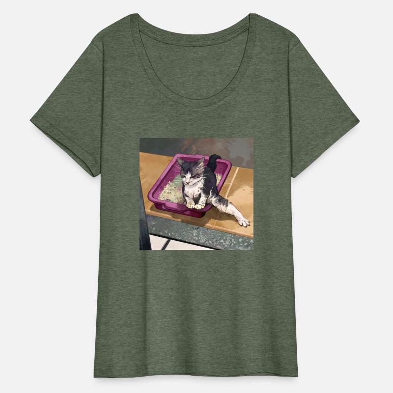 Cat Sandbox Meme Funny Poop Toilet Humor Cute