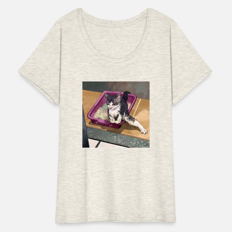 Cat Sandbox Meme Funny Poop Toilet Humor Cute