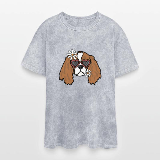 Cavalier King charls spaniel retro dog