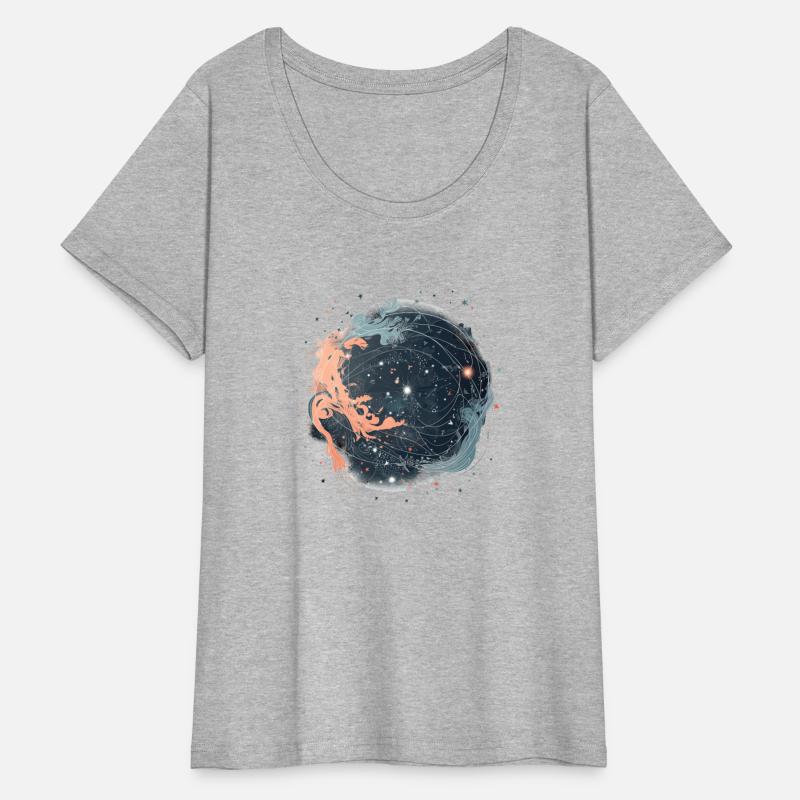 celestial night sky with constellations and shooti