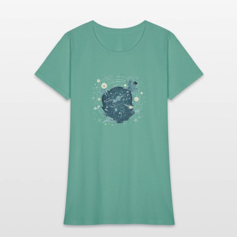 celestial night sky with constellations and shooti