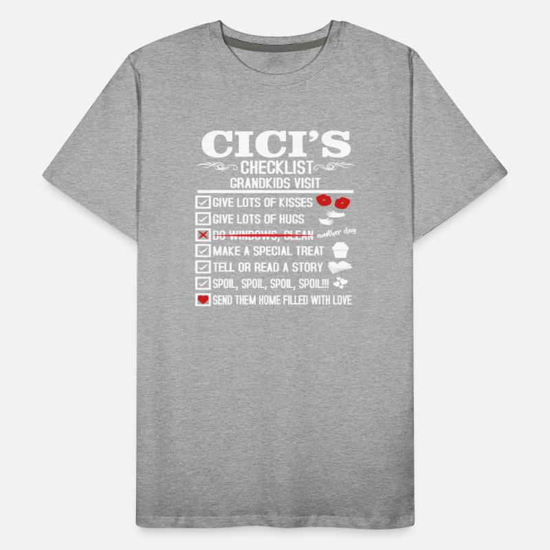 Cici Grandma Checklist Grandmother Mothers Day