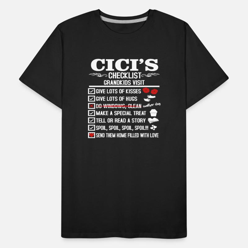 Cici Grandma Checklist Grandmother Mothers Day