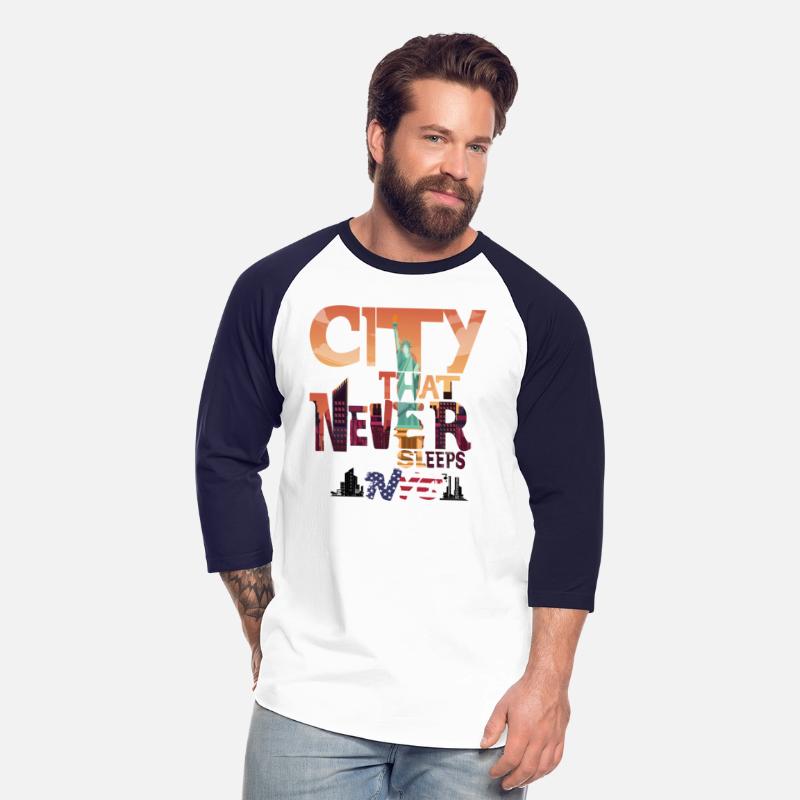 City That Never Sleeps-Men's T-Shirt-NYC T-Shirt