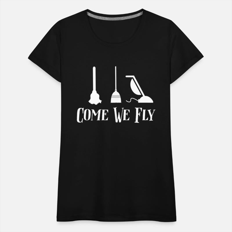 Come We Fly Witch Mop Broom Vacuum Flying Hallowee