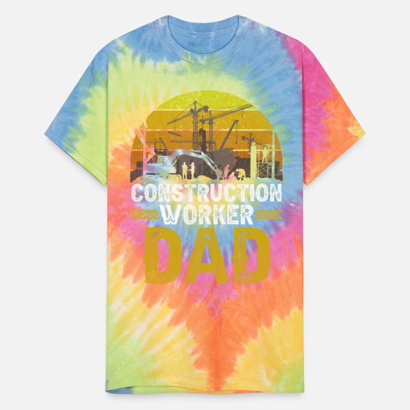 Construction Worker Dad Teamwork Site