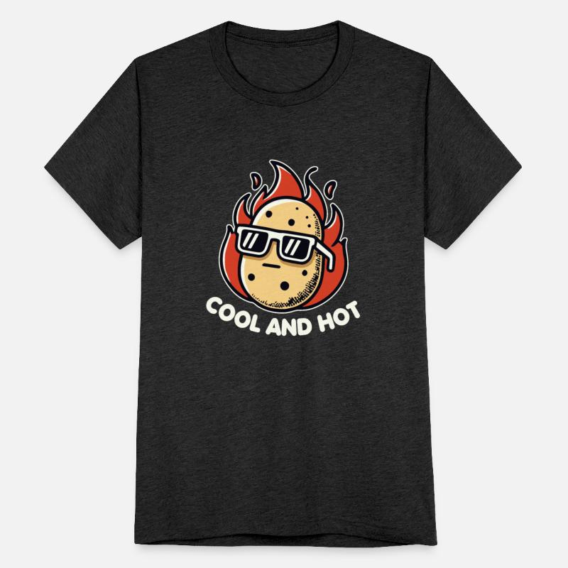 Cool And Hot Funny Potato Cute French Fries