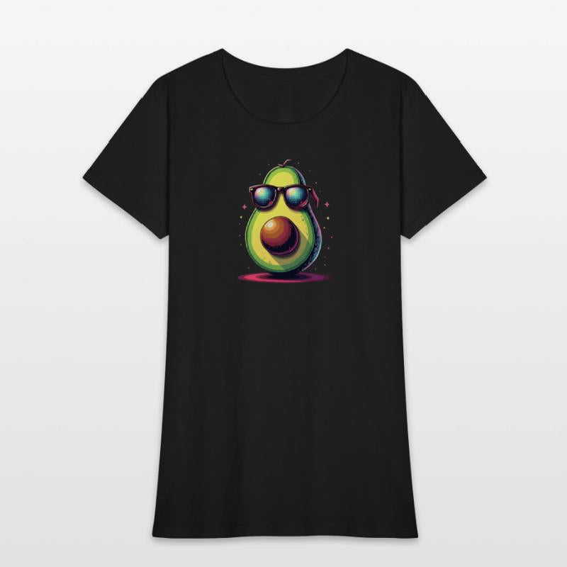 Cool Avocado Disco Graphic