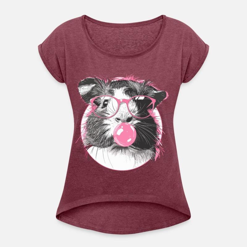 Cool Hipster Guinea Pig with Glasses Bubblegum