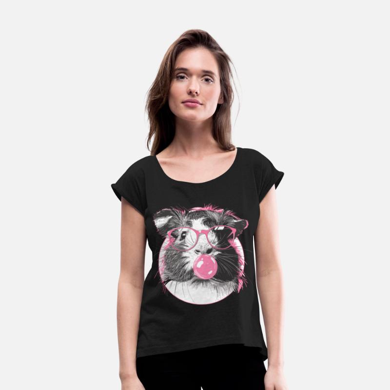 Cool Hipster Guinea Pig with Glasses Bubblegum