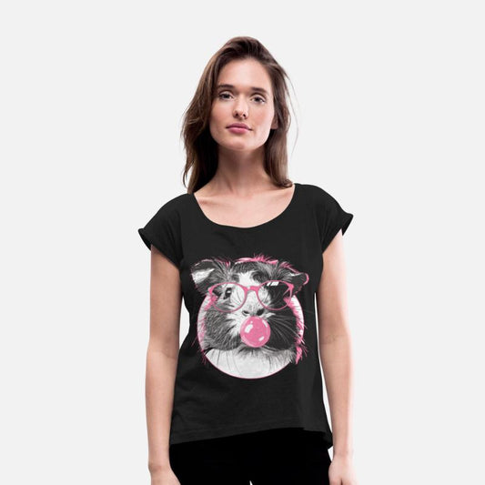 Cool Hipster Guinea Pig with Glasses Bubblegum