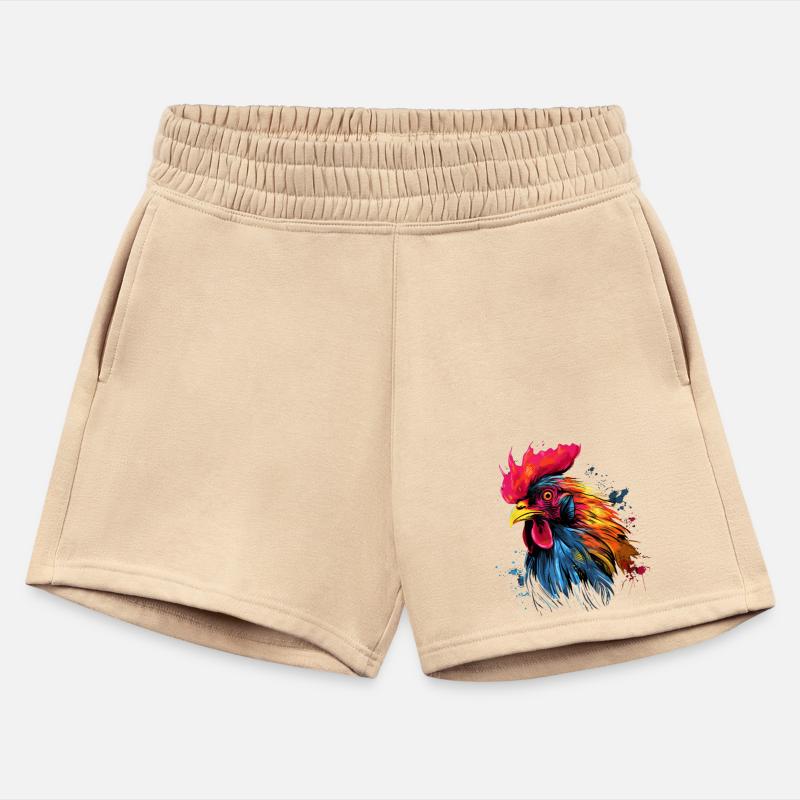 Cool Rooster colorful painted