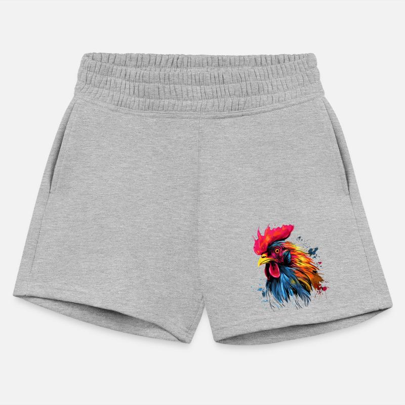 Cool Rooster colorful painted