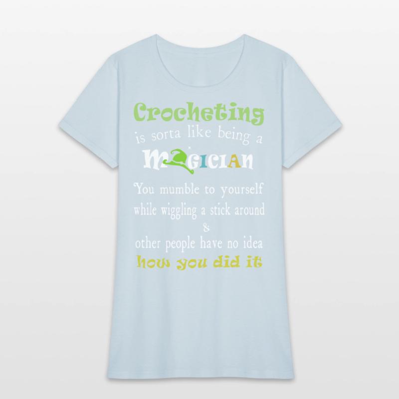 crocheting is sorta like being a magician swim